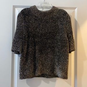 Kate Spade Tinsel Cropped Shirt